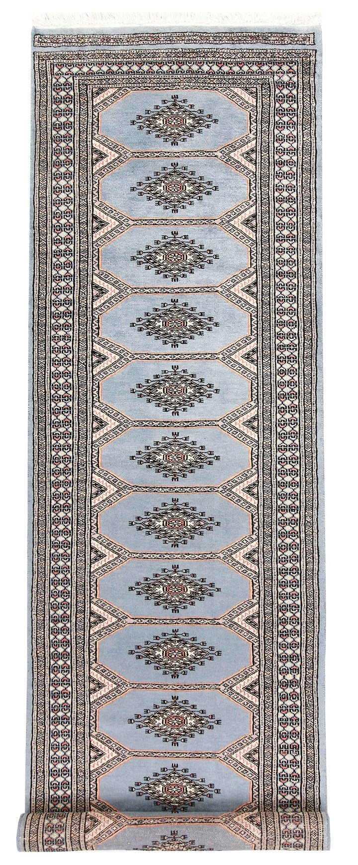 Light Steel Blue Jaldar 2' 4 x 8' 11 - No. 58960 - ALRUG Rug Store