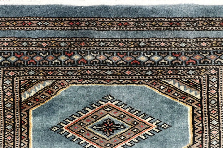 Light Steel Blue Jaldar 2' 4 x 9' 7 - No. 58961 - ALRUG Rug Store