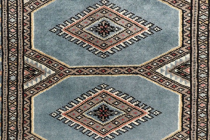 Light Steel Blue Jaldar 2' 4 x 9' 7 - No. 58961 - ALRUG Rug Store