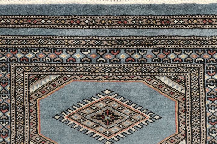 Light Steel Blue Jaldar 2' 4 x 9' 1 - No. 58966 - ALRUG Rug Store