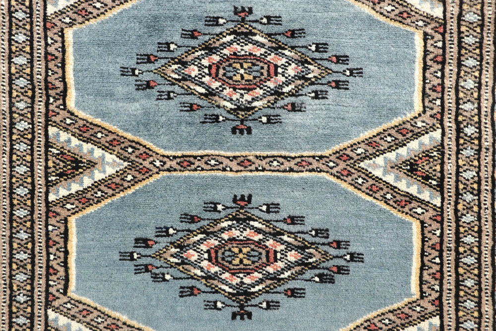 Light Slate Grey Jaldar 2' 3 x 9' - No. 58967 - ALRUG Rug Store