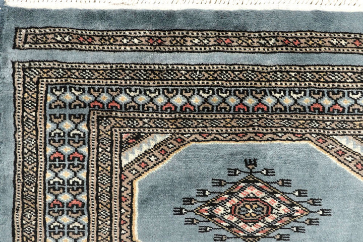 Light Slate Grey Jaldar 2' 4 x 9' 1 - No. 58968 - ALRUG Rug Store