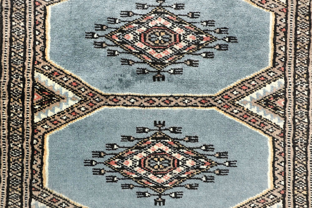 Light Slate Grey Jaldar 2' 4 x 9' 1 - No. 58968 - ALRUG Rug Store
