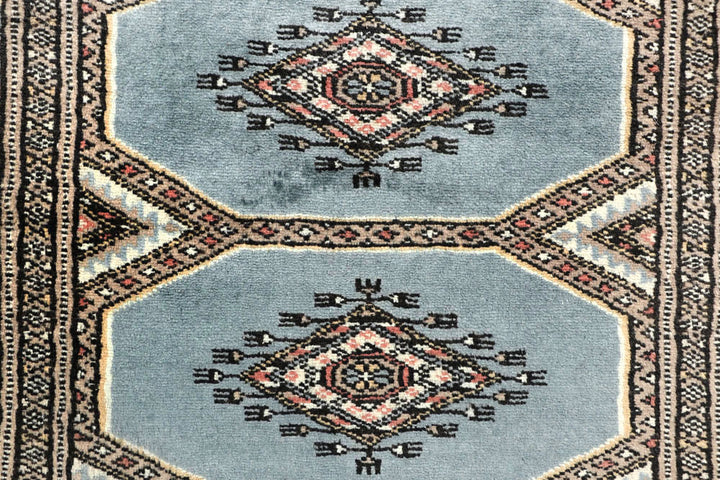 Light Slate Grey Jaldar 2' 4 x 9' 1 - No. 58968 - ALRUG Rug Store