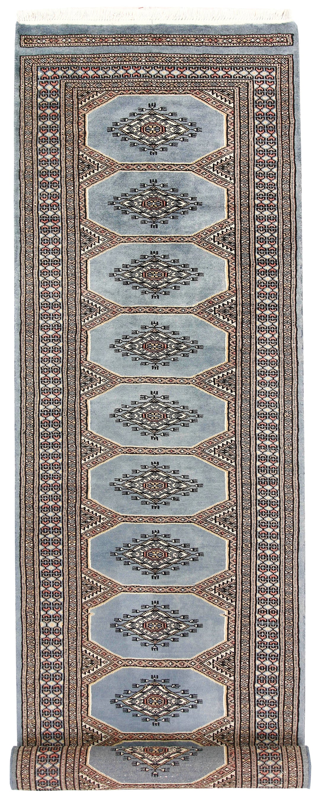 Light Slate Grey Jaldar 2' 4 x 9' - No. 58973 - ALRUG Rug Store