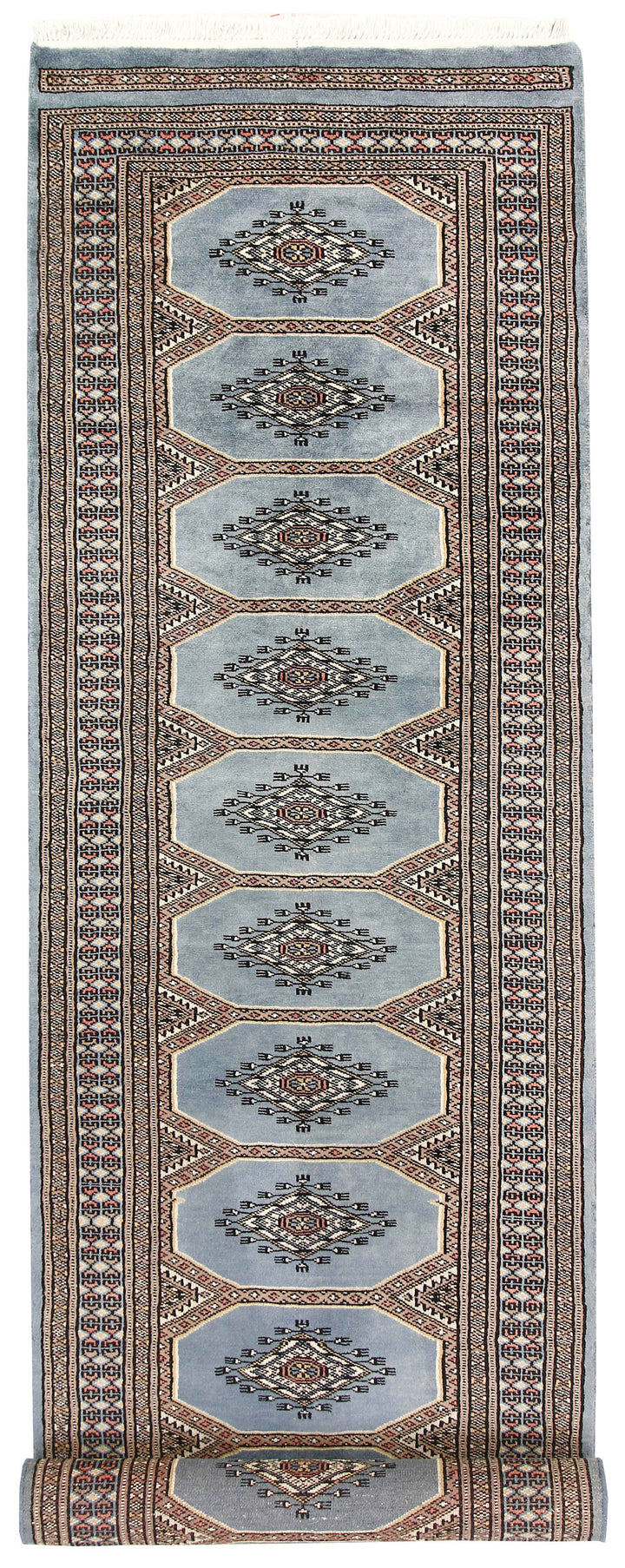 Light Slate Grey Jaldar 2' 4 x 9' - No. 58973 - ALRUG Rug Store