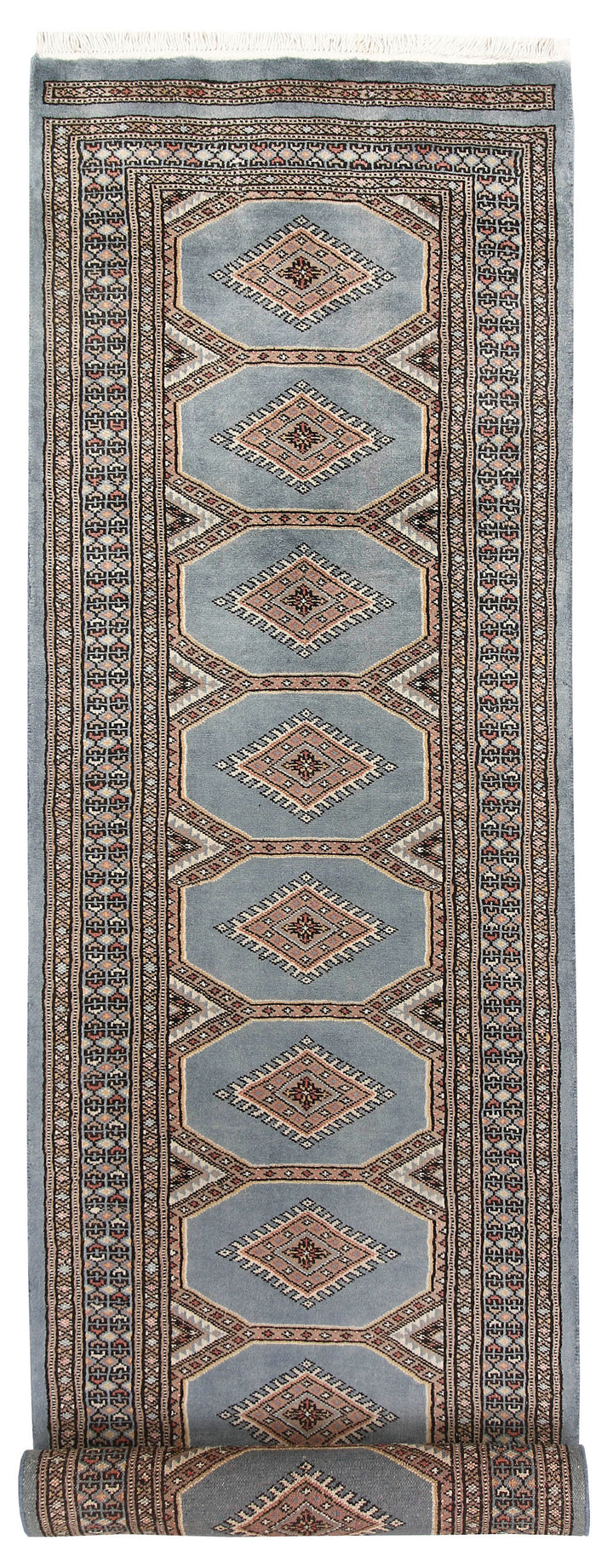 Light Slate Grey Jaldar 2' 4 x 9' 8 - No. 58974 - ALRUG Rug Store