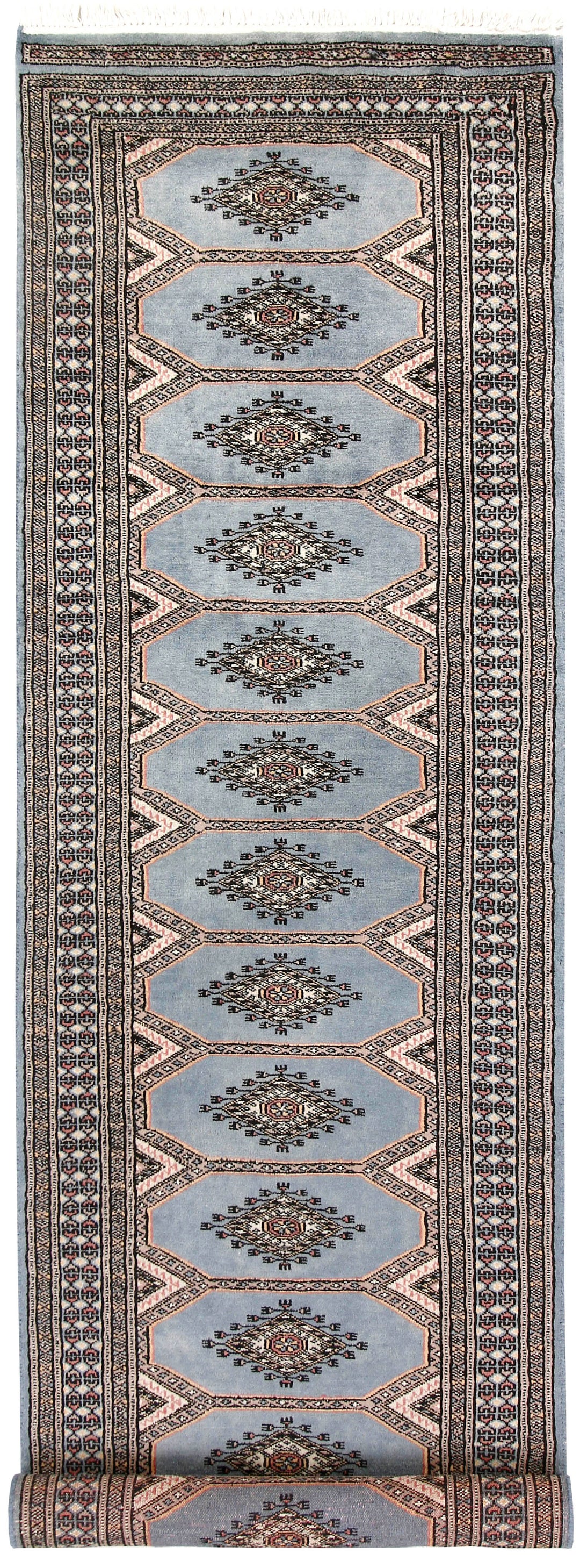 Light Steel Blue Jaldar 2' 4 x 8' 11 - No. 58975 - ALRUG Rug Store