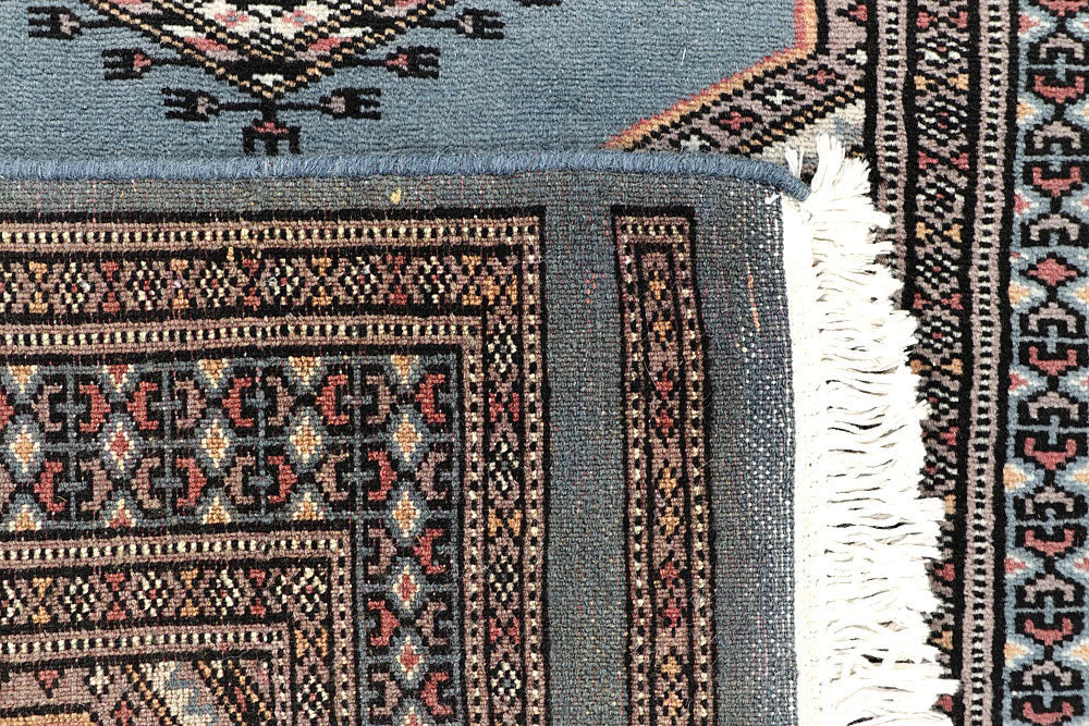 Light Steel Blue Jaldar 2' 4 x 9' - No. 58976 - ALRUG Rug Store