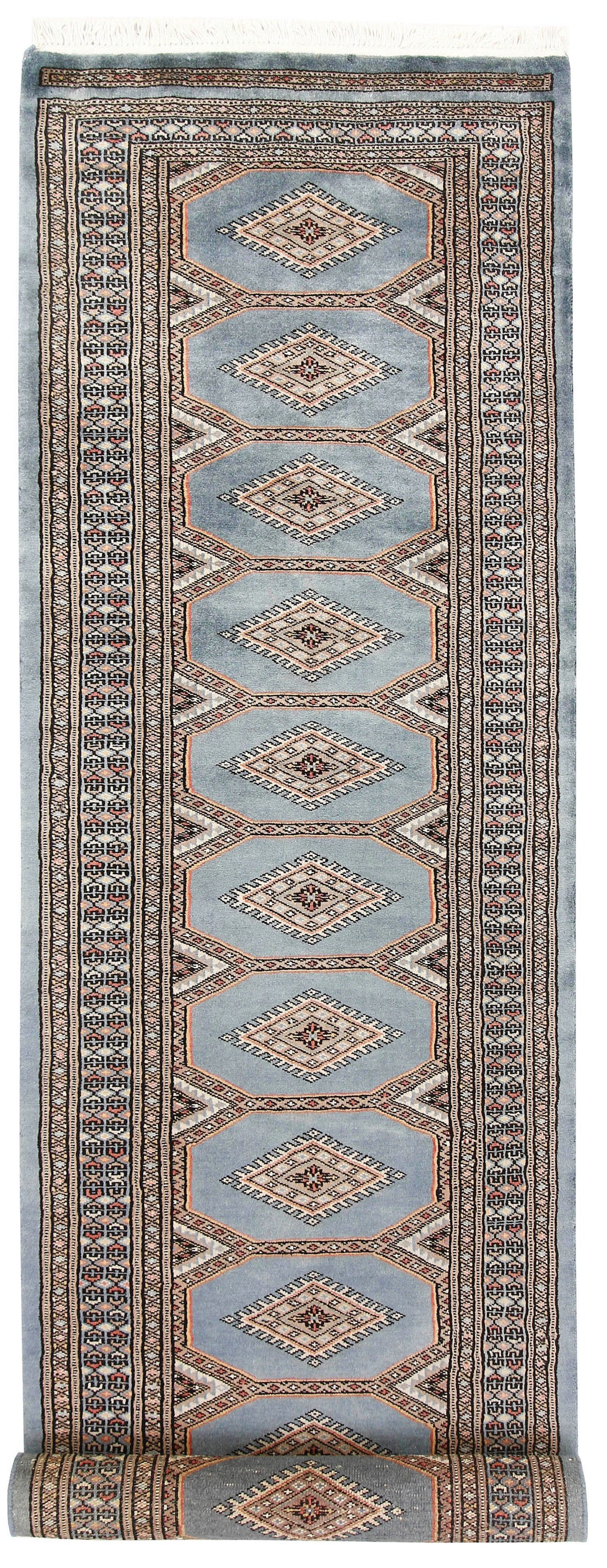 Light Slate Grey Jaldar 2' 4 x 9' 5 - No. 58977 - ALRUG Rug Store