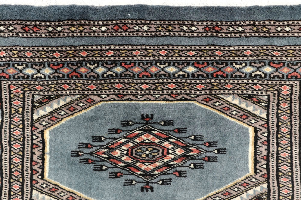 Light Slate Grey Jaldar 2' 4 x 9' 1 - No. 58978 - ALRUG Rug Store