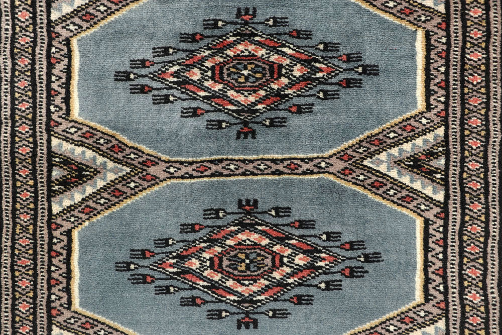 Light Slate Grey Jaldar 2' 4 x 9' 1 - No. 58978 - ALRUG Rug Store