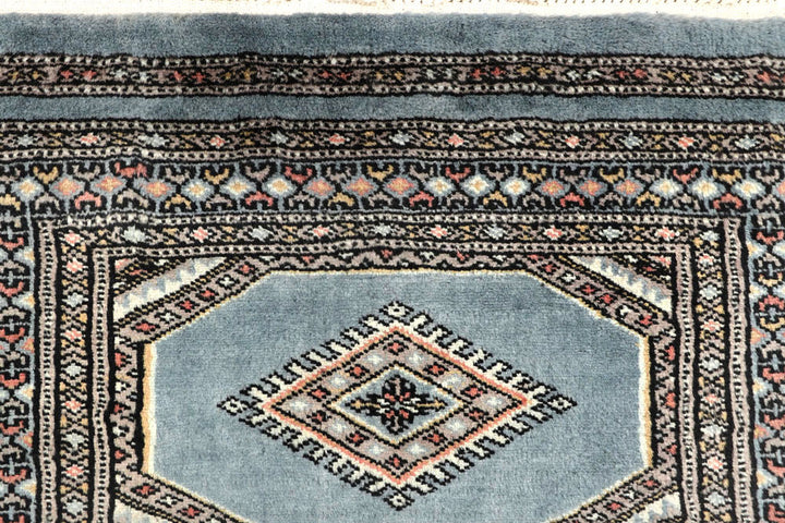 Light Slate Grey Jaldar 2' 4 x 9' 5 - No. 58981 - ALRUG Rug Store