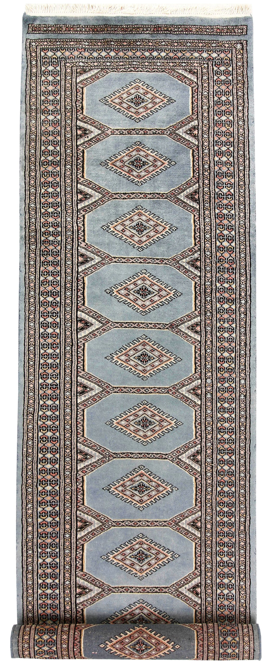 Light Slate Grey Jaldar 2' 4 x 9' 5 - No. 58981 - ALRUG Rug Store