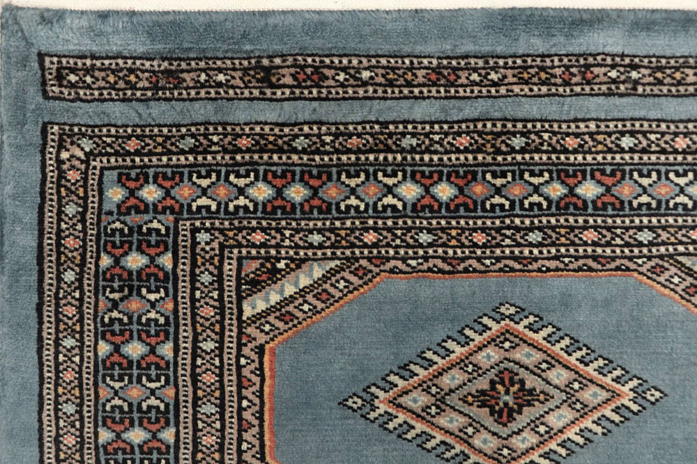 Light Steel Blue Jaldar 2' 4 x 9' - No. 58982 - ALRUG Rug Store
