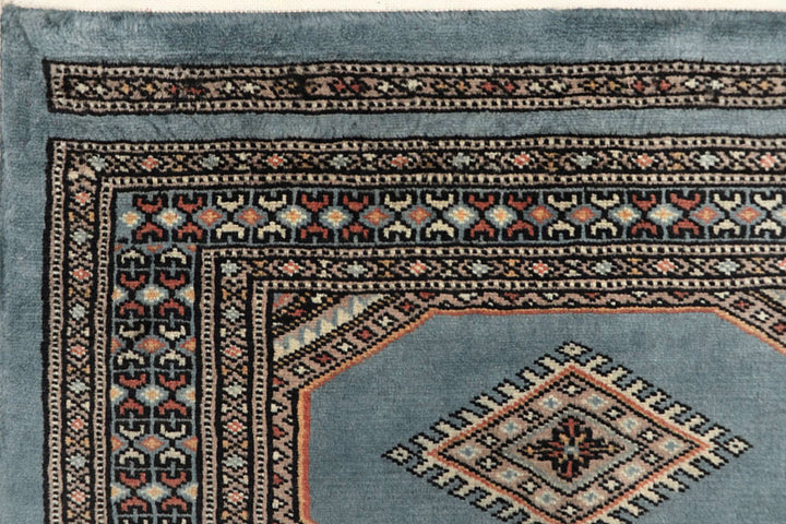 Light Steel Blue Jaldar 2' 4 x 9' - No. 58982 - ALRUG Rug Store