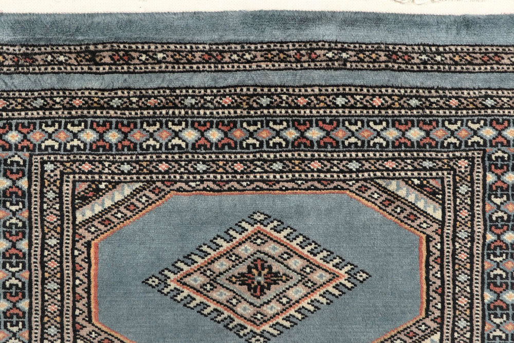 Light Steel Blue Jaldar 2' 4 x 9' - No. 58982 - ALRUG Rug Store