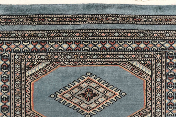 Light Steel Blue Jaldar 2' 4 x 9' - No. 58982 - ALRUG Rug Store