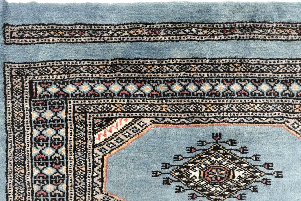 Light Steel Blue Jaldar 2' 4 x 8' 10 - No. 58983 - ALRUG Rug Store