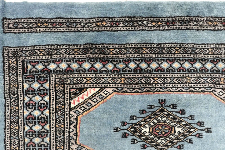 Light Steel Blue Jaldar 2' 4 x 8' 10 - No. 58983 - ALRUG Rug Store