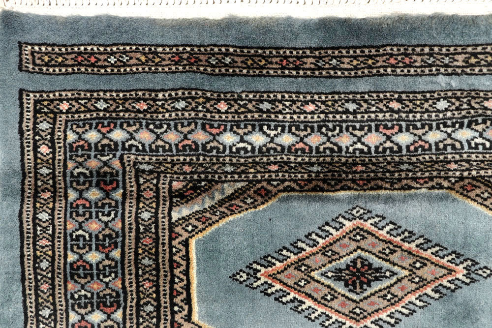 Light Steel Blue Jaldar 2' 4 x 9' 6 - No. 58984 - ALRUG Rug Store