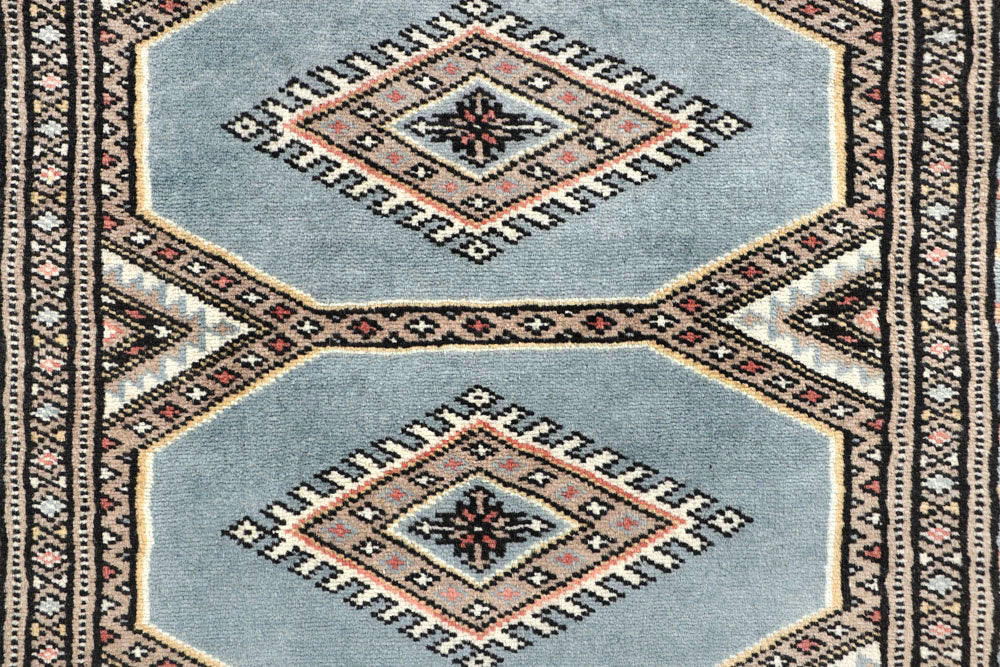 Light Steel Blue Jaldar 2' 4 x 9' 6 - No. 58984 - ALRUG Rug Store