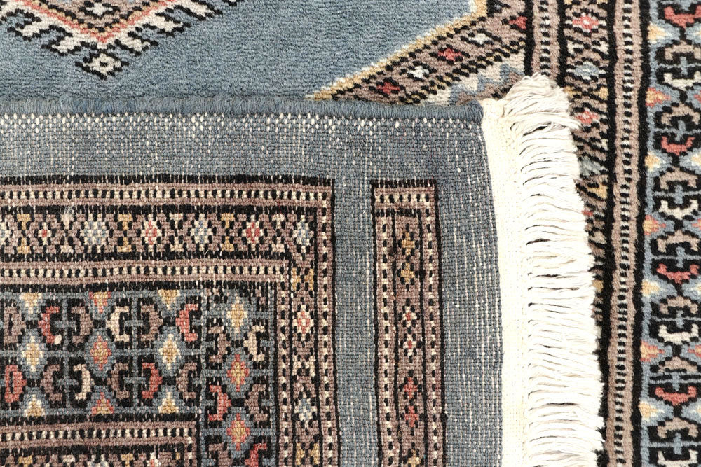 Light Steel Blue Jaldar 2' 4 x 9' 6 - No. 58984 - ALRUG Rug Store