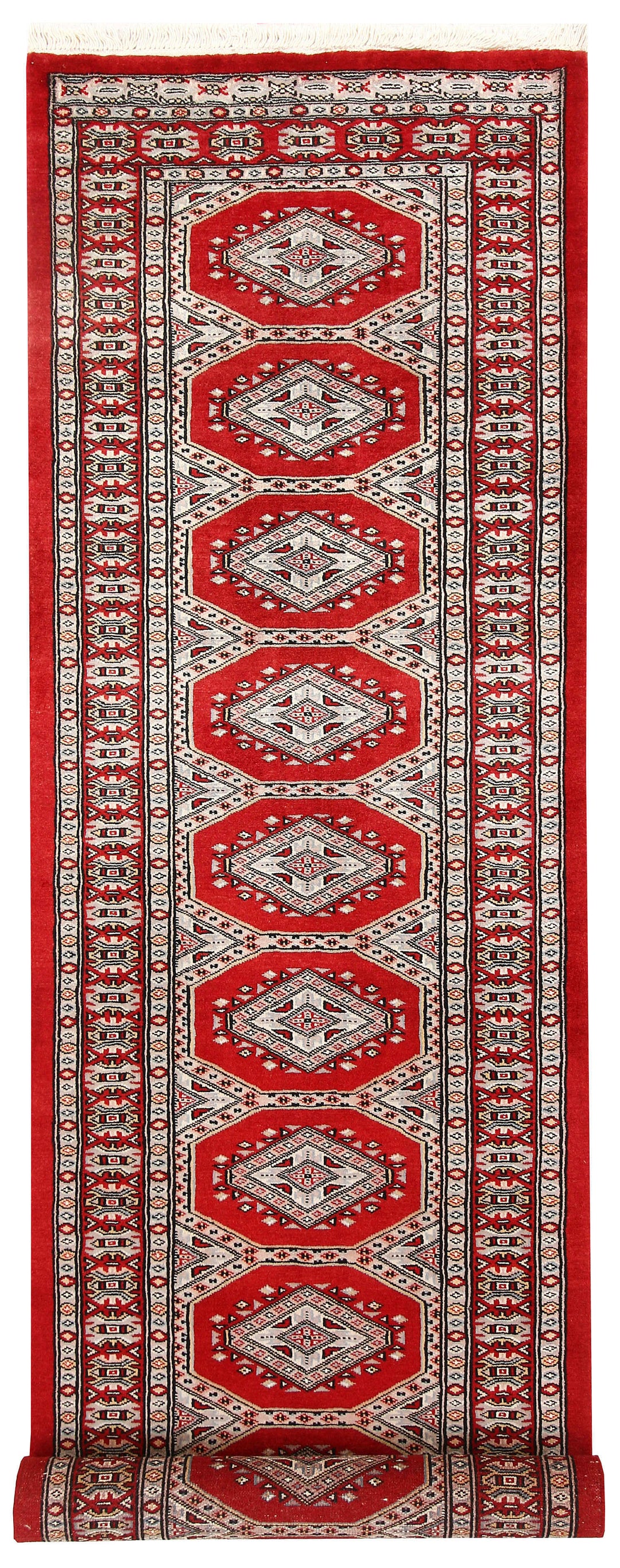 Firebrick Jaldar 2' 5 x 9' 1 - No. 58993 - ALRUG Rug Store
