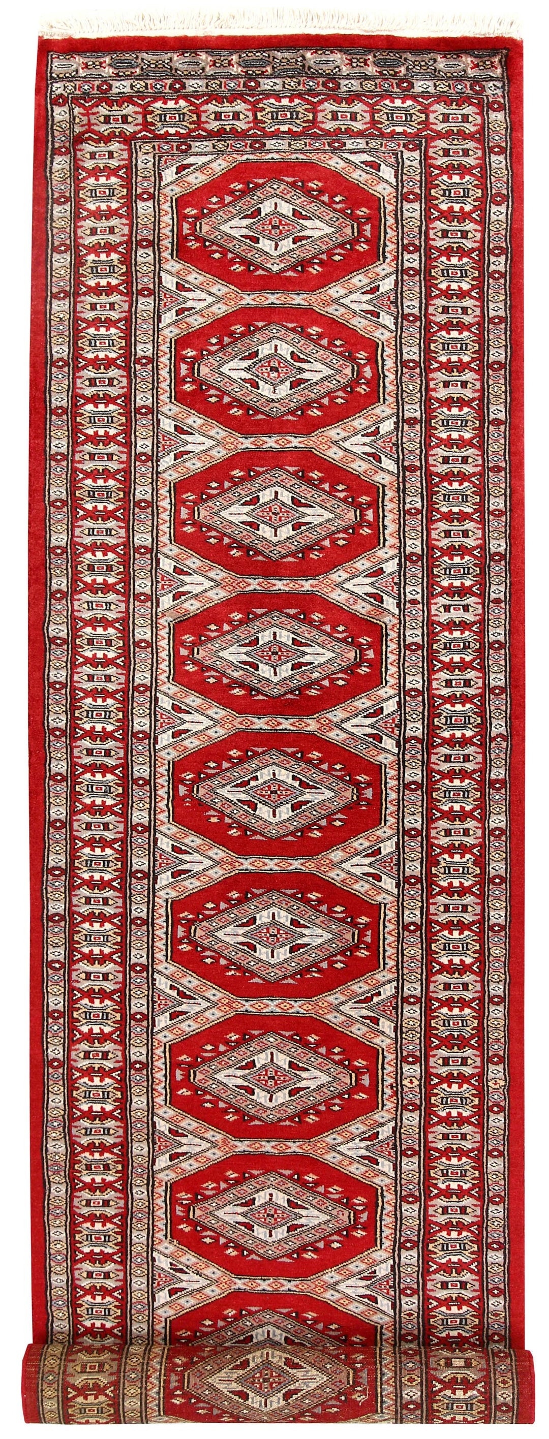 Firebrick Jaldar 2' 4 x 9' 2 - No. 58995 - ALRUG Rug Store