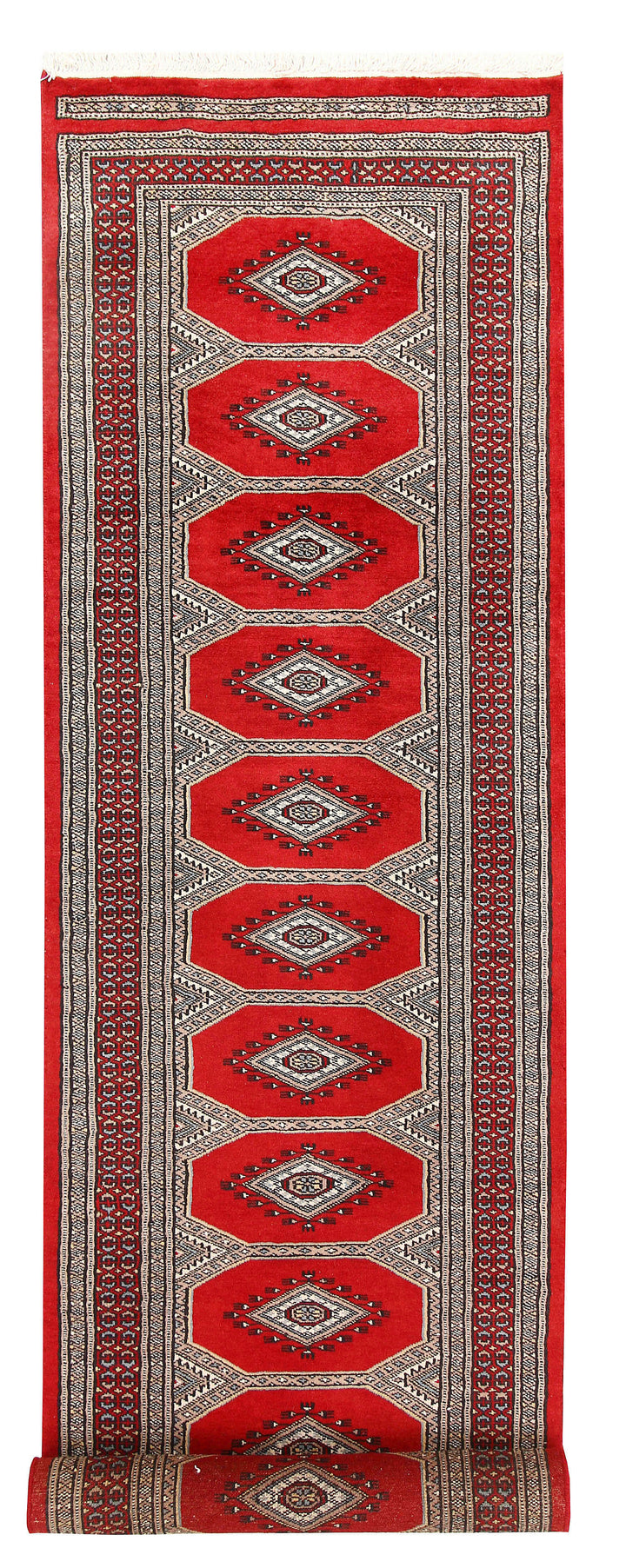 Firebrick Jaldar 2' 4 x 9' - No. 59001 - ALRUG Rug Store