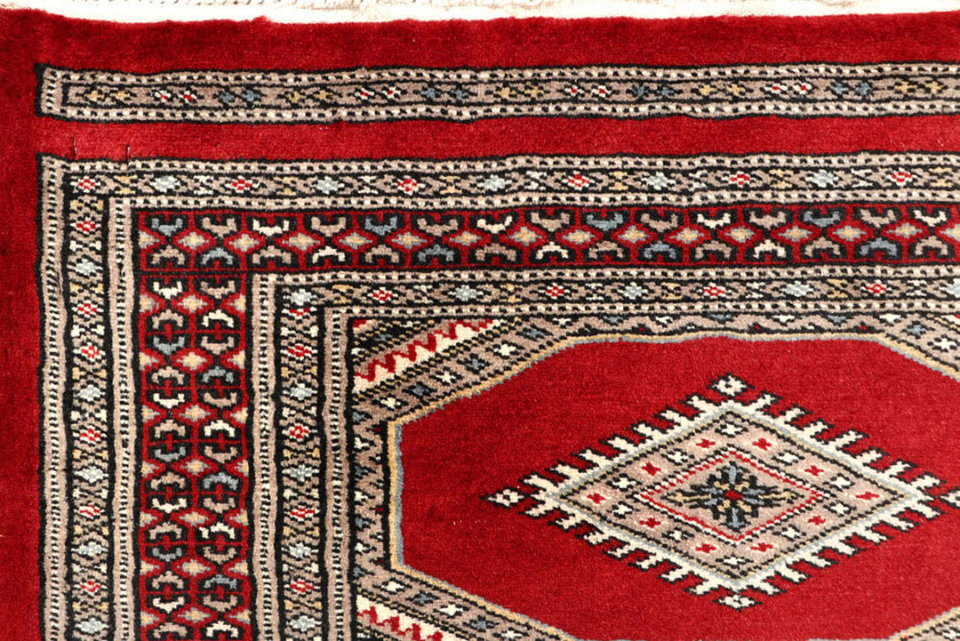 Red Jaldar 2'  5" x 8'  11" - No. QA76407