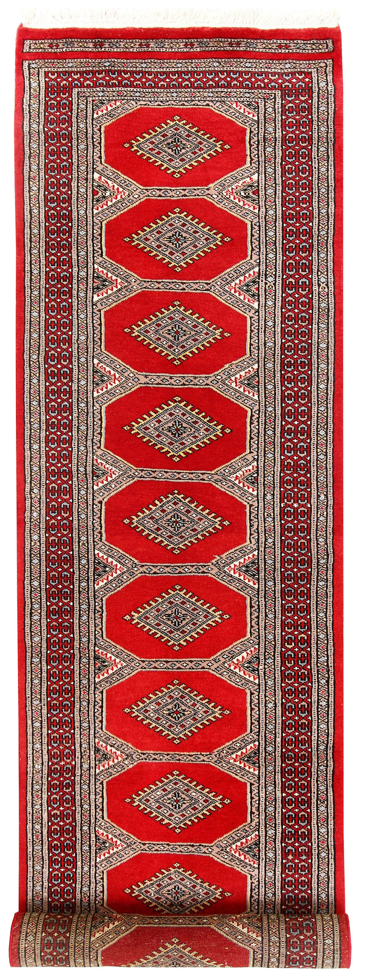 Red Jaldar 2'  3" x 9'  5" - No. QA13044
