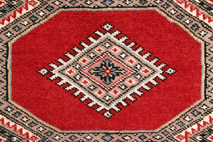 Red Jaldar 2'  4" x 9'  9" - No. QA42044