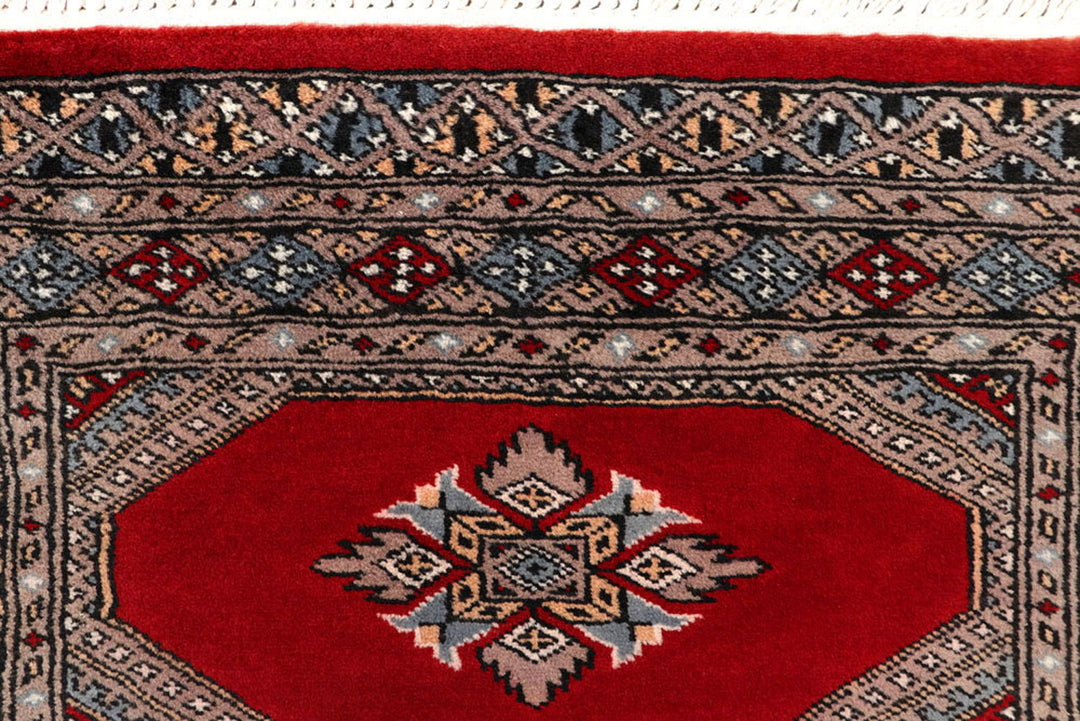 Red Jaldar 2'  4" x 9'  3" - No. QA10132
