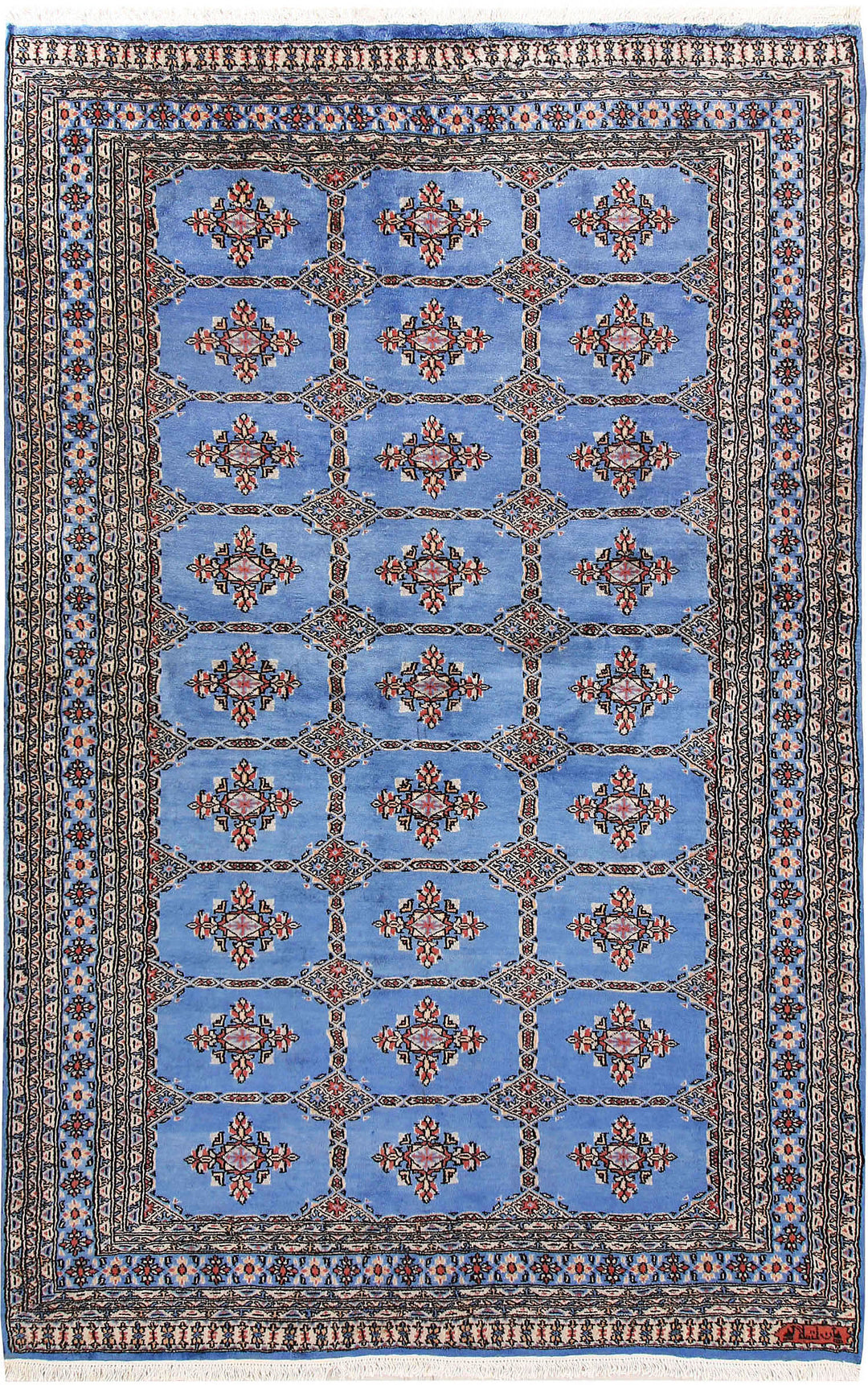 Cornflower Blue Jaldar 5' 1 x 8' 2 - No. 59123 - ALRUG Rug Store