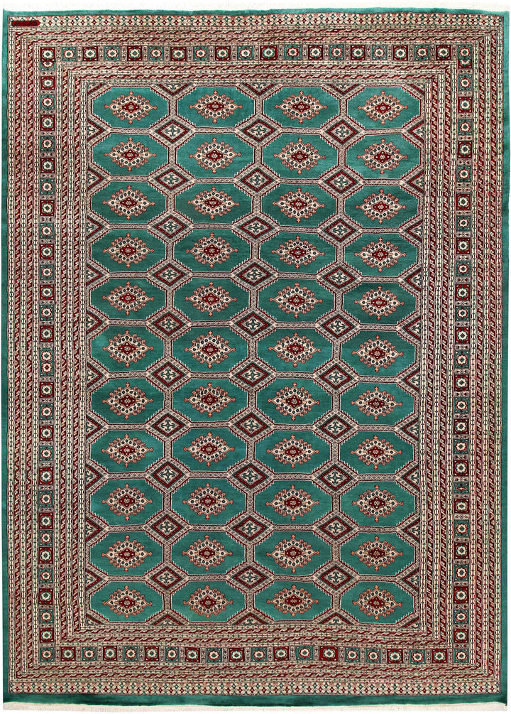 Teal Jaldar 8' 3 x 11' 5 - No. 59127 - ALRUG Rug Store