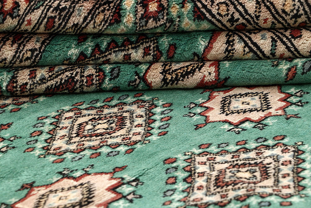 Sea Green Jaldar 8' 2 x 10' 8 - No. 59128 - ALRUG Rug Store