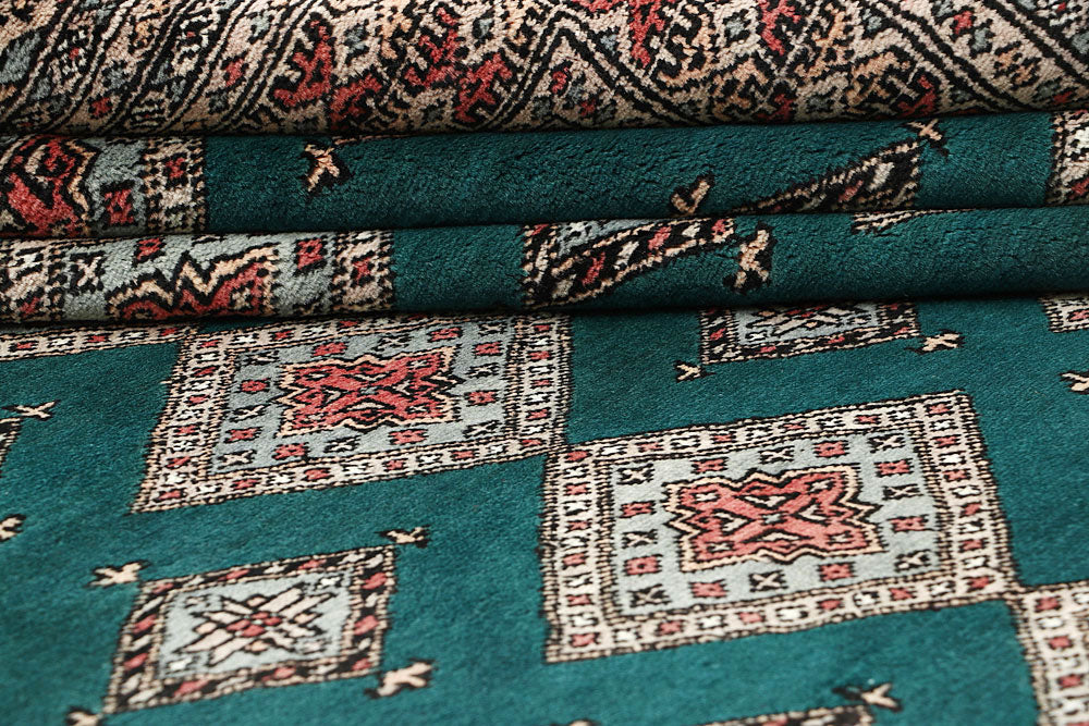 Teal Jaldar 8' 1 x 11' 4 - No. 59130 - ALRUG Rug Store