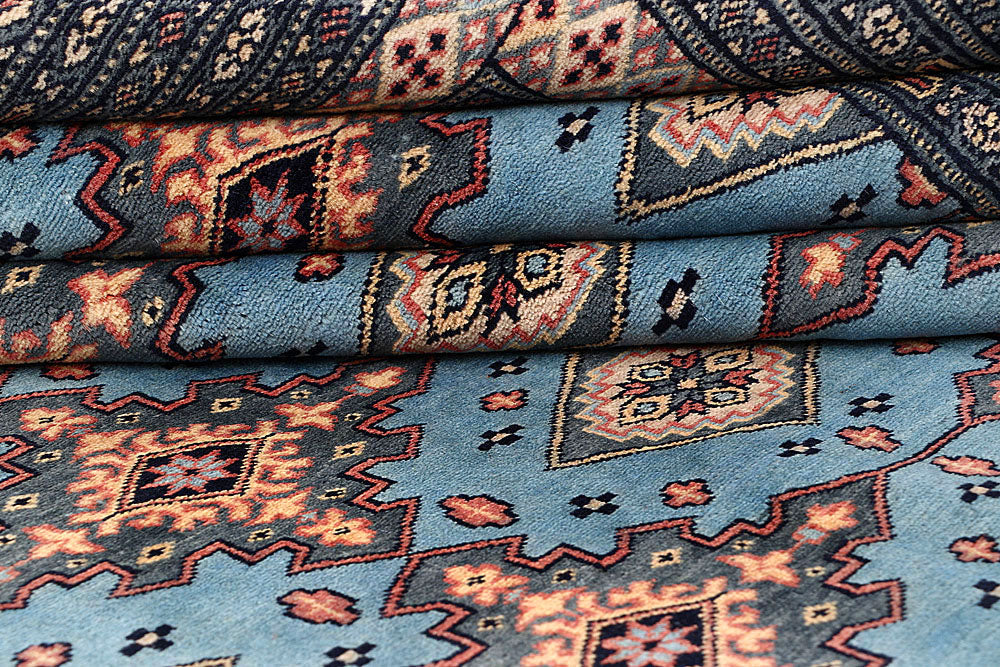 Steel Blue Jaldar 8' x 11' 1 - No. 59146 - ALRUG Rug Store