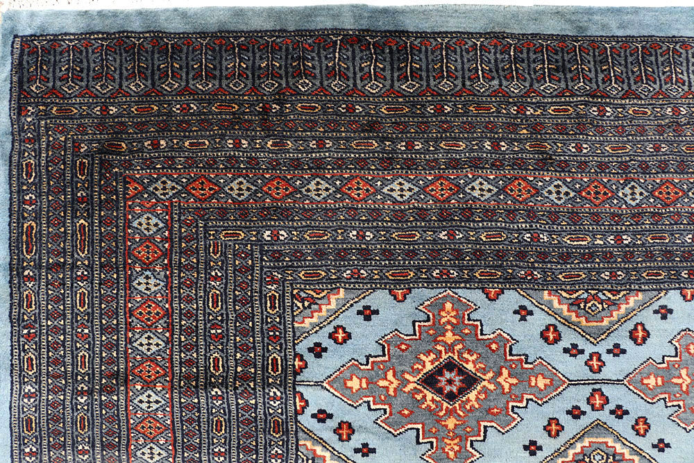 Light Steel Blue Jaldar 8' 2 x 10' 9 - No. 59147 - ALRUG Rug Store