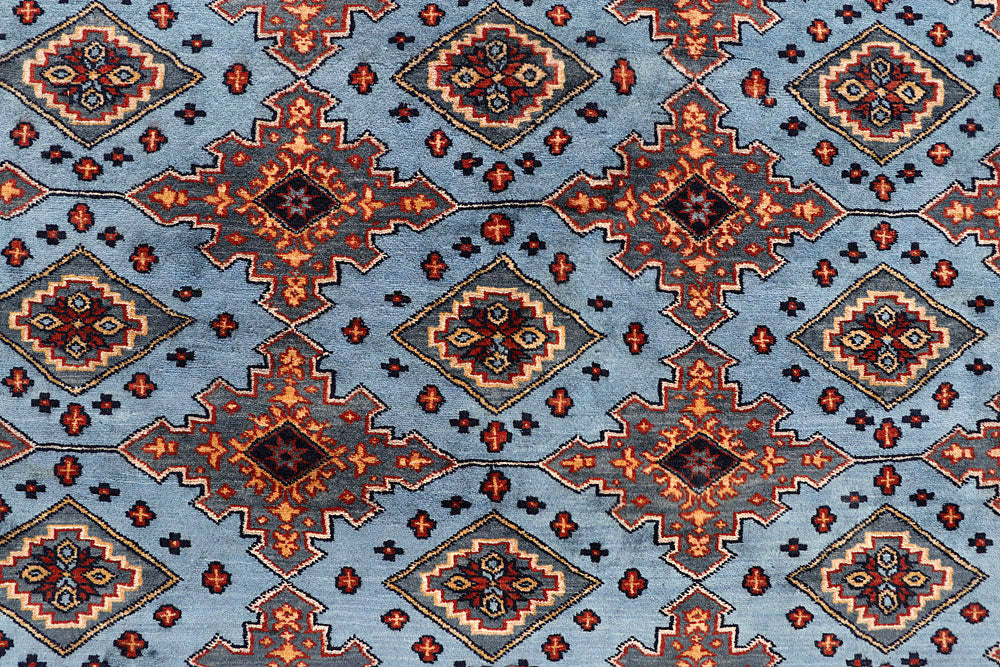 Light Steel Blue Jaldar 8' 1 x 11' 7 - No. 59148 - ALRUG Rug Store