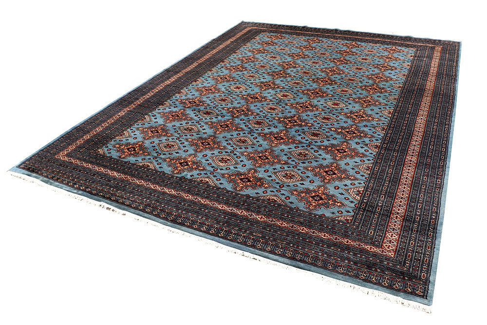 Light Steel Blue Jaldar 8' 1 x 10' 10 - No. 59152 - ALRUG Rug Store