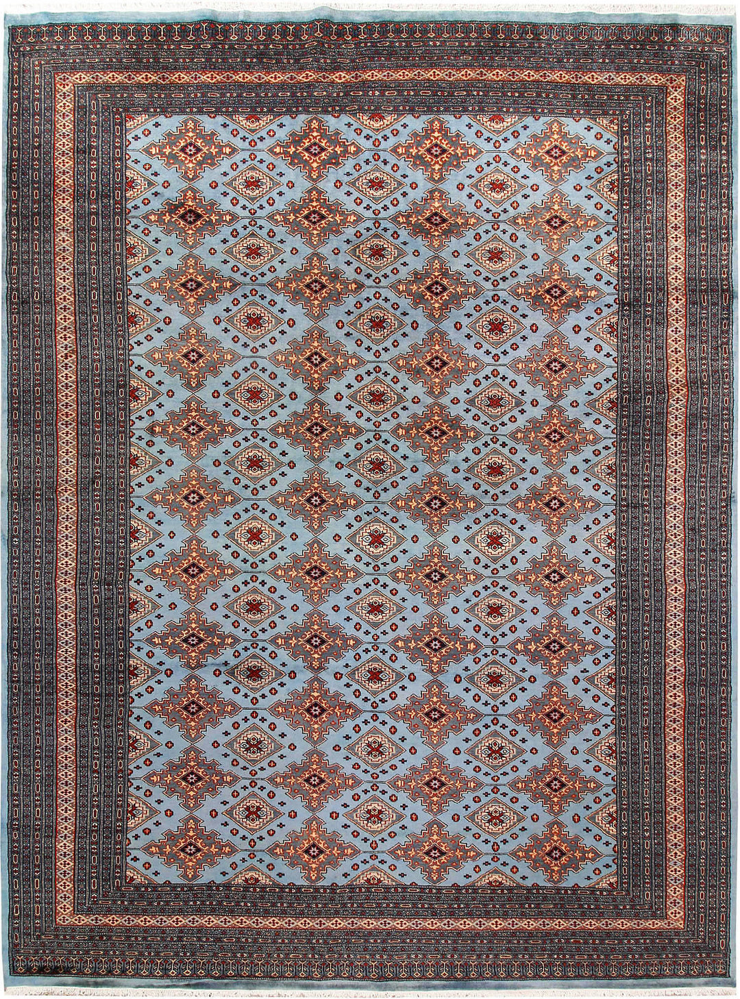 Light Steel Blue Jaldar 8' 1 x 10' 10 - No. 59152 - ALRUG Rug Store
