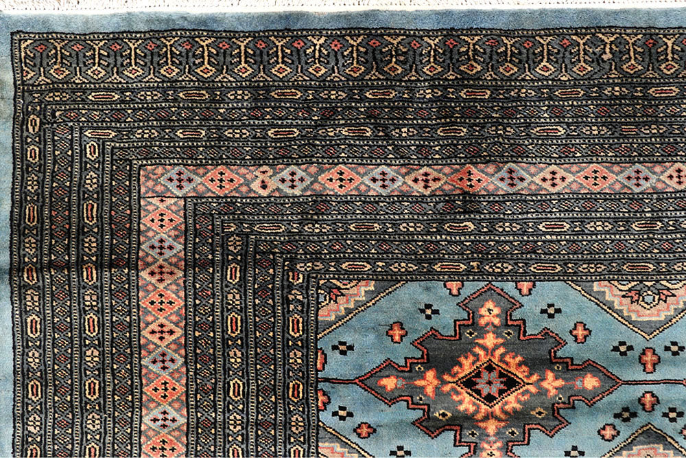 Light Steel Blue Jaldar 8' 1 x 11' 1 - No. 59153 - ALRUG Rug Store