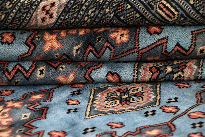 Light Steel Blue Jaldar 8' 1 x 11' 1 - No. 59153 - ALRUG Rug Store