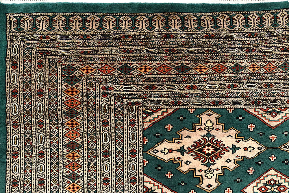 Teal Jaldar 8' 1 x 10' 11 - No. 59170 - ALRUG Rug Store