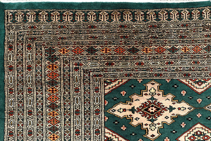 Teal Jaldar 8' 1 x 10' 11 - No. 59170 - ALRUG Rug Store