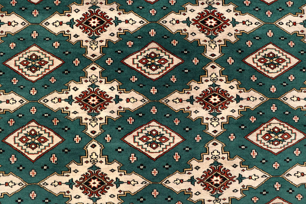 Teal Jaldar 8' 1 x 10' 11 - No. 59170 - ALRUG Rug Store