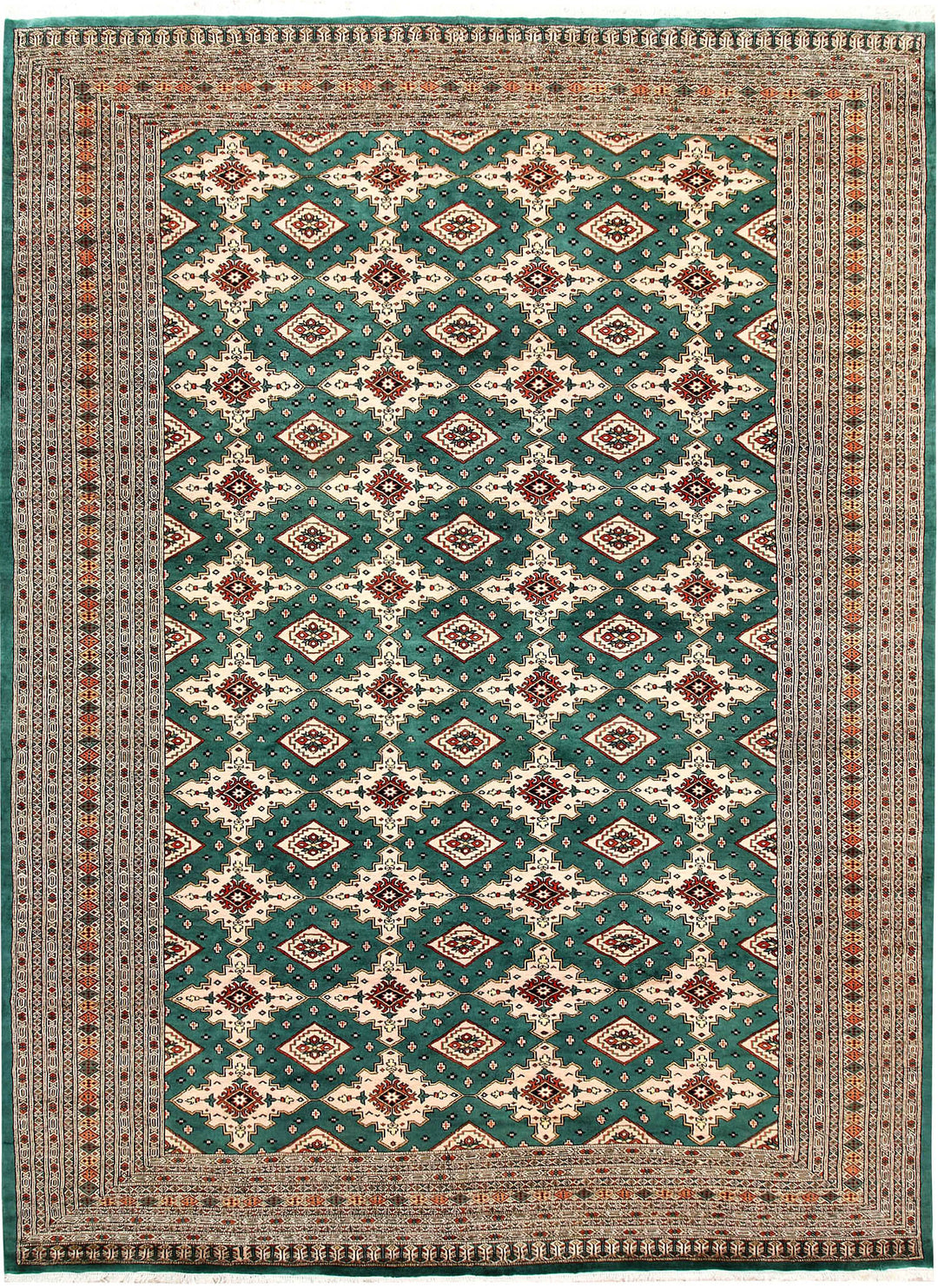 Teal Jaldar 8' 1 x 10' 11 - No. 59170 - ALRUG Rug Store