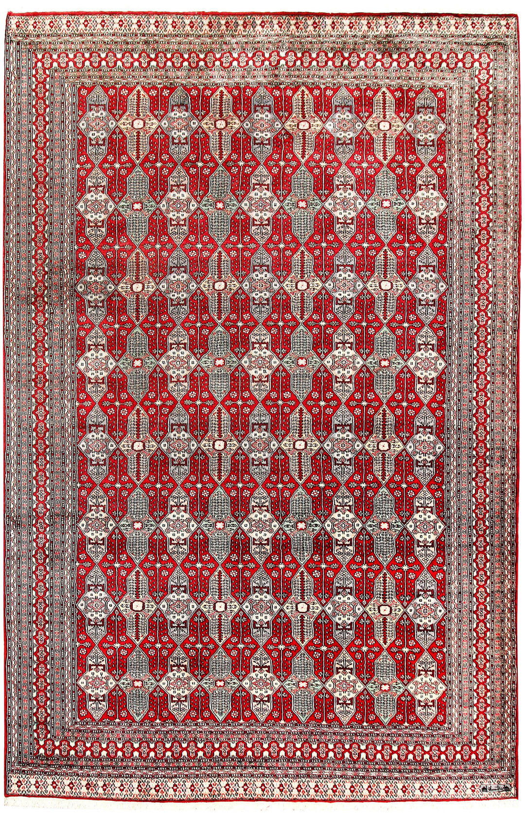 Firebrick Caucasian 6' 10 x 9' 10 - No. 59190 - ALRUG Rug Store